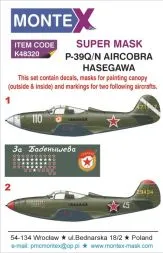P-39Q/N Aircobra Super Mask für Hasegawa 1:48