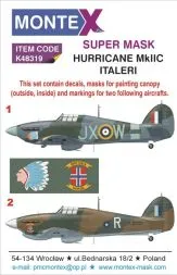 Hurricane Mk.IIc Super Mask für Italeri 1:48