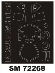 Beafighter Mask für Airfix 1:72