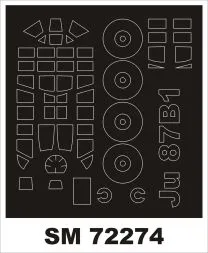 Ju 87B-1 Mask für Airfix 1:72