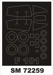 F-101 Voodoo Mask for Valom 1:72