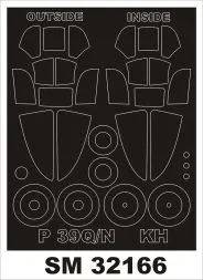 P-39Q/N Aircobra Mask für Kittyhawk 1:32