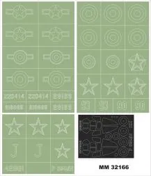 P-39Q/N Aircrobra Maxi Mask für Kittyhawk 1:32