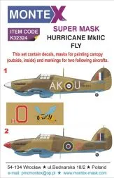 Hurricane Mk.IIc Super Mask für Fly P.1 1:32
