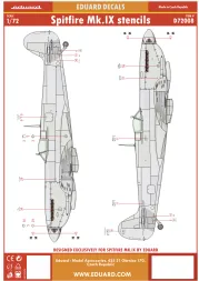 Spitfire Mk.IX stencils 1:72