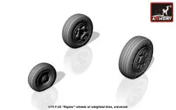 F/A-22 Raptor wheels w/ weighted tires 1:72