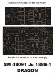 Ju 188E-1 mask für Dragon 1:48