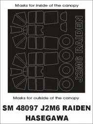 J2M6 Raiden mask für Hasegawa 1:48