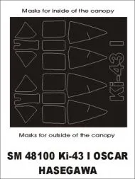 Ki-43 I Oscar mask für Hasegawa 1:48