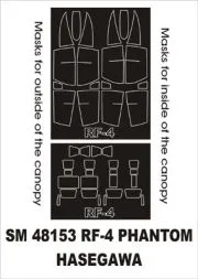 RF-4 Phantom mask für Hasegawa 1:48