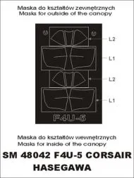 F4U-5 Corsair mask für Hasegawa 1:48