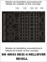 SB2C-4 Helldiver mask für Revell 1:48