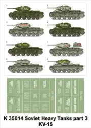 KV-1S Soviet heavy tanks P.III mask 1:35