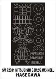 G3M2/ G3M3 Nell mask für Hasegawa 1:72