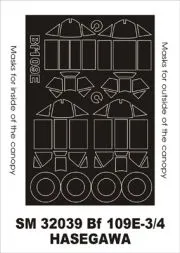 Bf 109E-3/4 mask für Hasegawa 1:32