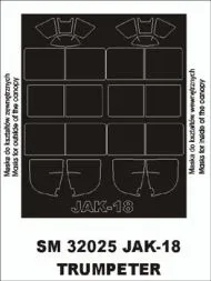 Yak-18 mask für Trumpeter 1:32