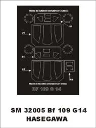 Bf 109G-14 mask für Hasegawa 1:32