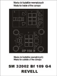 Bf 109G-4 mask für Revell 1:32