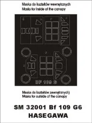 Bf 109G-6 mask für Hasegawa 1:32