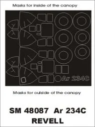 Arado Ar 234C mask für Revell 1:48
