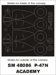 P-47N mask für Academy 1:48