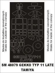 Gekko Typ 11 late mask für Tamiya 1:48