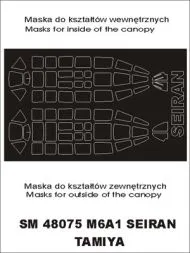 M6A1 Seiran mask für Tamiya 1:48