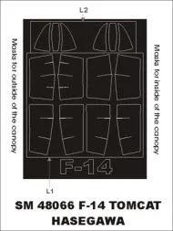 F-14 Tomcat mask für Hasegawa 1:48