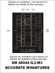 Il-2M3 mask für Acc. M. 1:48