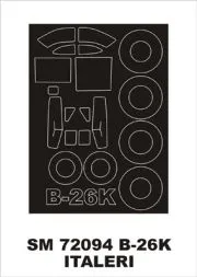 B-26K mask für Italeri 1:72