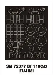 Bf 110C/D mask für Fujimi 1:72
