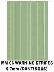 Warning stripes (continous) 0,7 mm