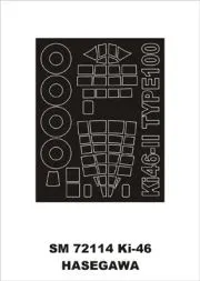 Ki-46-II Type 100 mask für Hasegawa 1:72