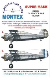 Gloster Gladiator Mk.I super mask für Roden 1:48