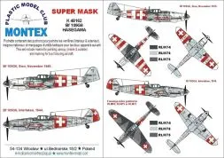 Bf 109G-6 (Swiss) super mask for Hasegawa 1:48