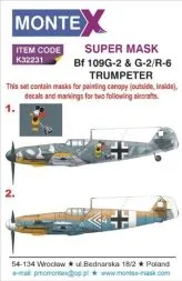 Bf 109G-2 Super Mask für Trumpeter 1:32