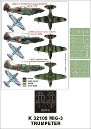 MiG-3 super mask für Trumpeter 1:32