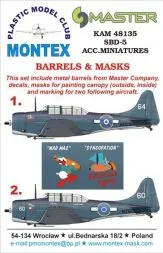 SBD-5 Mask + Barrels für ACC.Miniatures 1:48