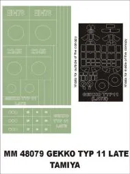 Gekko Type 11 maxi mask für Tamiya 1:48