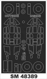 Me 410B-2 mask für Meng 1:48