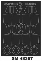 F-84F mask für Hobby Boss 1:48