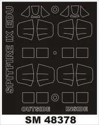 Spitfire Mk.IXc mask for Eduard 1:48