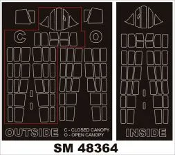 TBD-1 mask für Great Wall Hobby 1:48