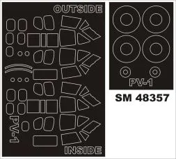 PV-1 mask für Revell 1:48