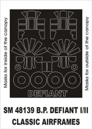 B.P. Defiant I/II mask für Classic Airframes 1:48