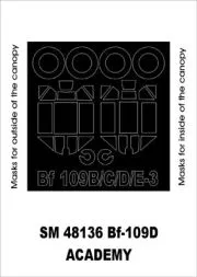 Bf 109D mask für Academy 1:48