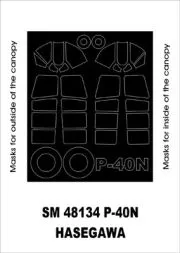 P-40N mask für Hasegawa 1:48