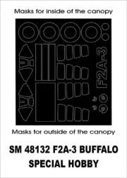 F2A3 Buffalo mask für Special Hobby 1:48