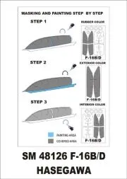 F-16B/D mask für Hasegawa 1:48