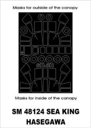 SH-3H Sea King mask für Hasegawa 1:48